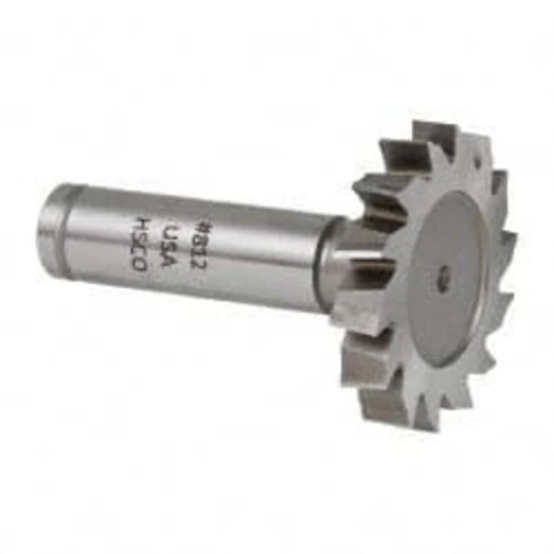 Made in USA ANSI 1212 (Old Std # G) 1-1/2 Cut Diam, 3/8 Cut Width, 1/2 Shank, Straight-Tooth Woodruff Keyseat Cutter ...